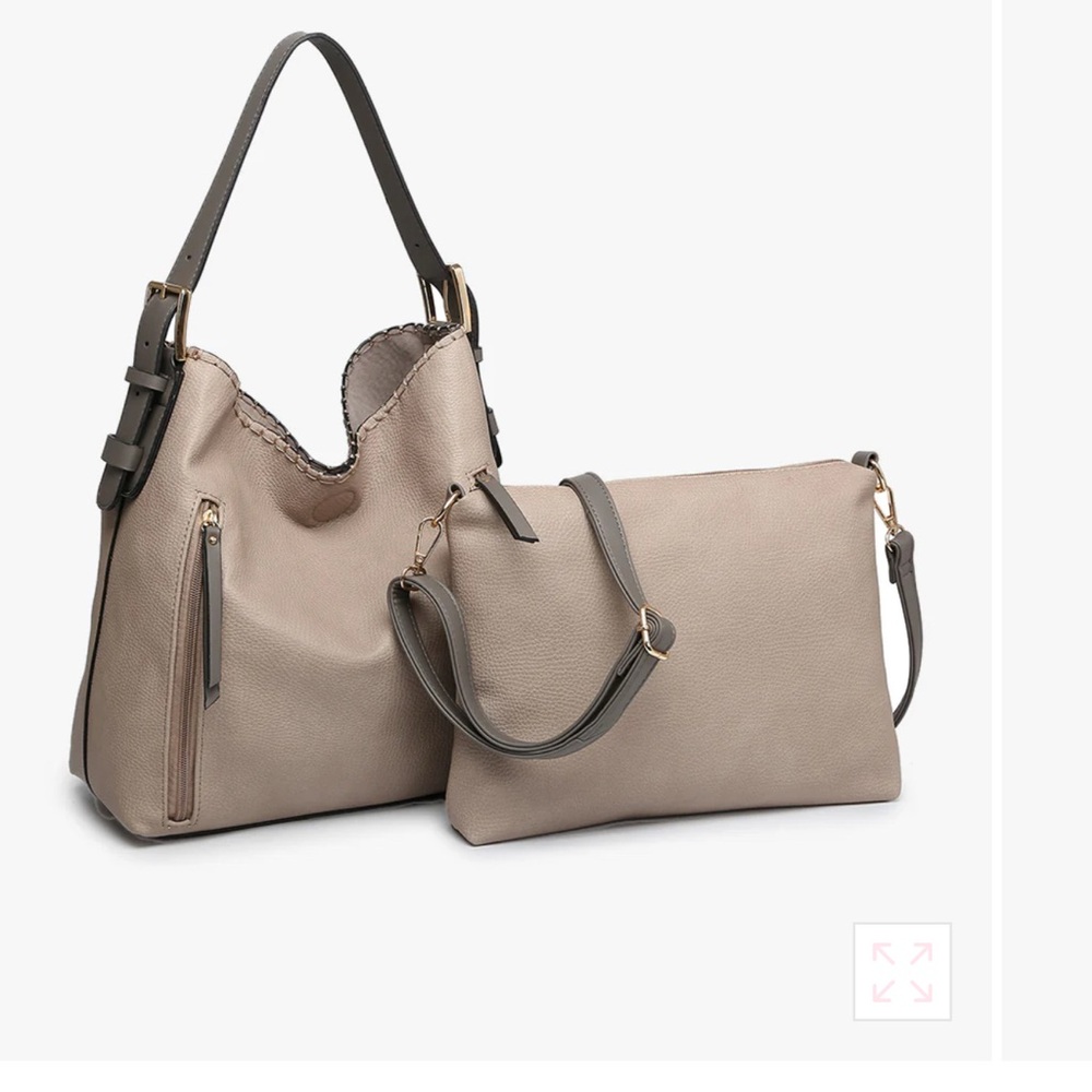 NEW JEN & CO 2-1 Alexa Vegan Boho Purse set ( Olive )